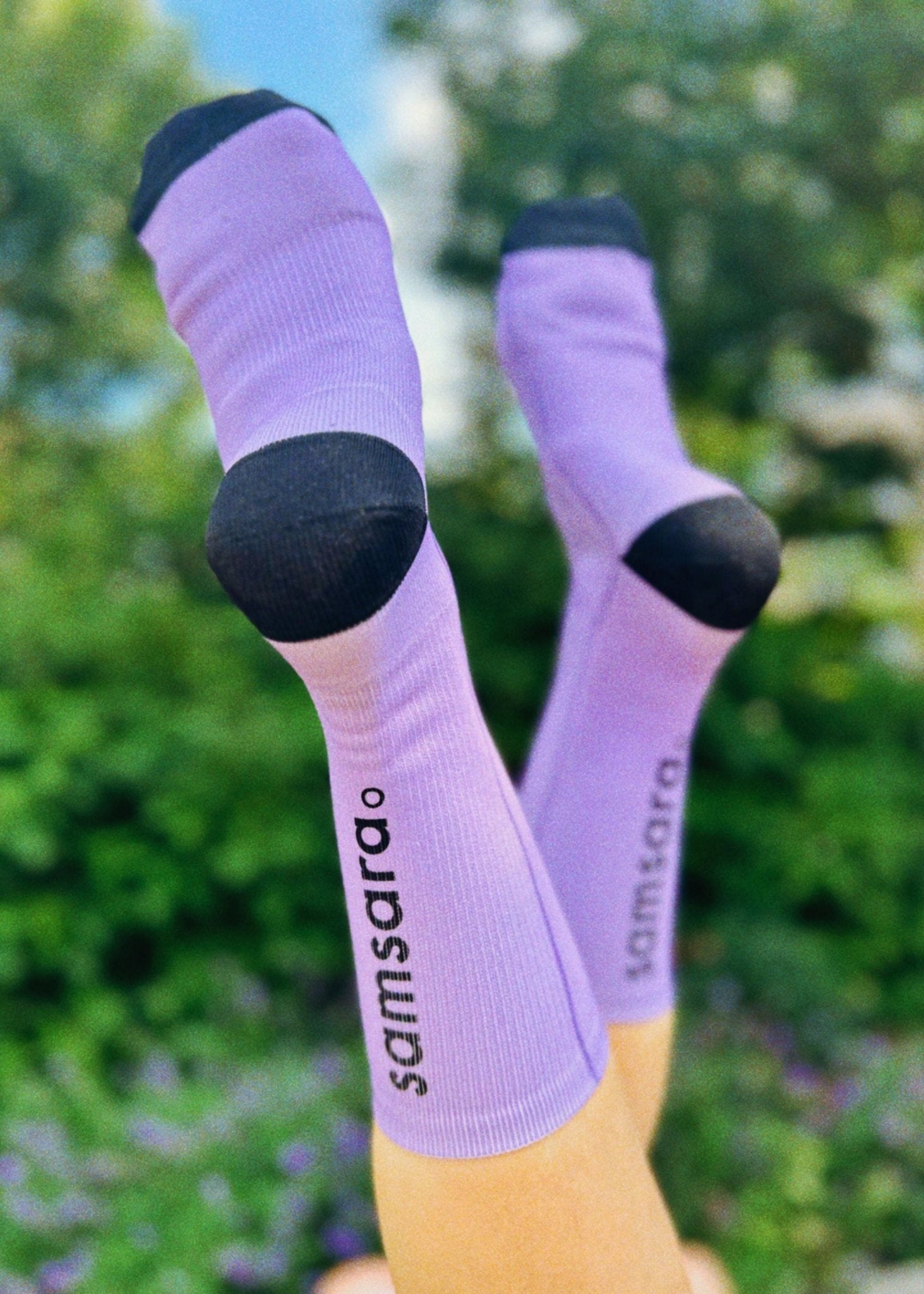 Performance Crew Socks - Lavender - Samsara Cycle-Socks