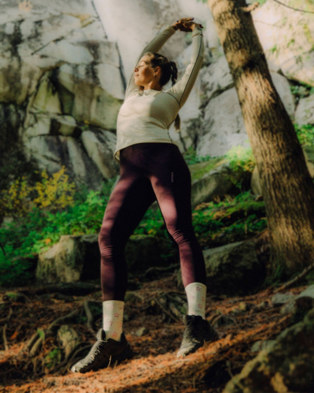 Cloudstride Thermal Leggings - Aubergine