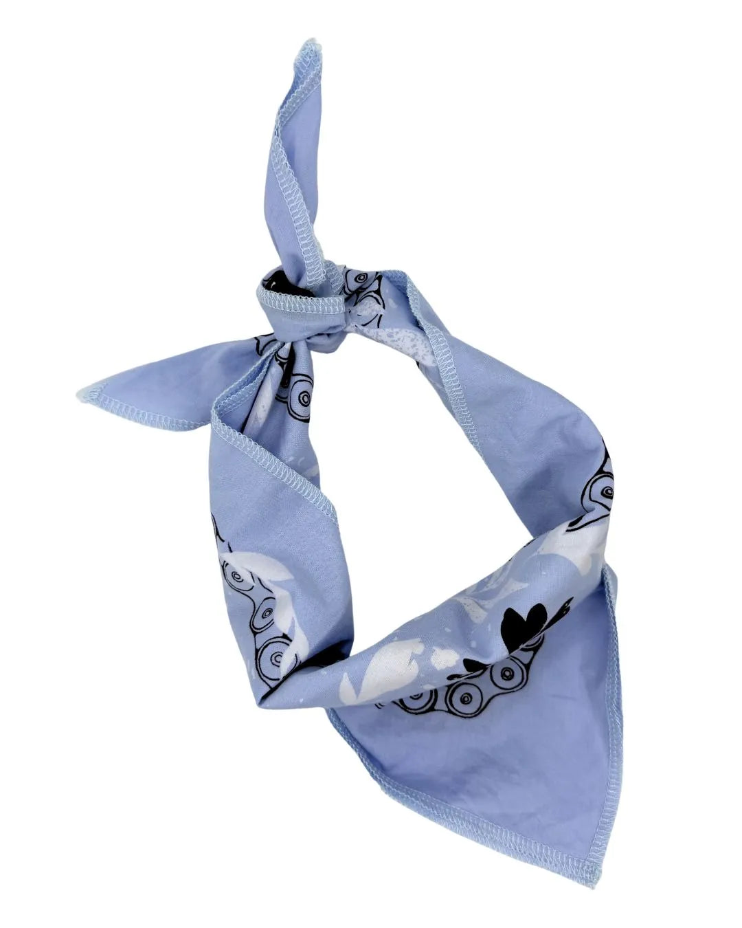 Wheelie Cute Bandana -  Sky Blue