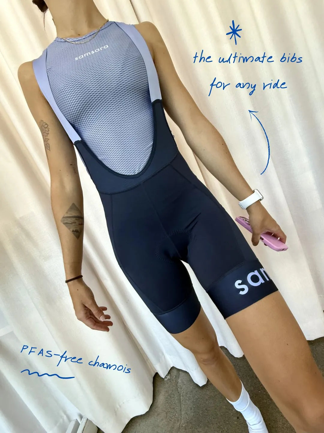 Adventure Bib Shorts - Twilight Navy/Cloudberry