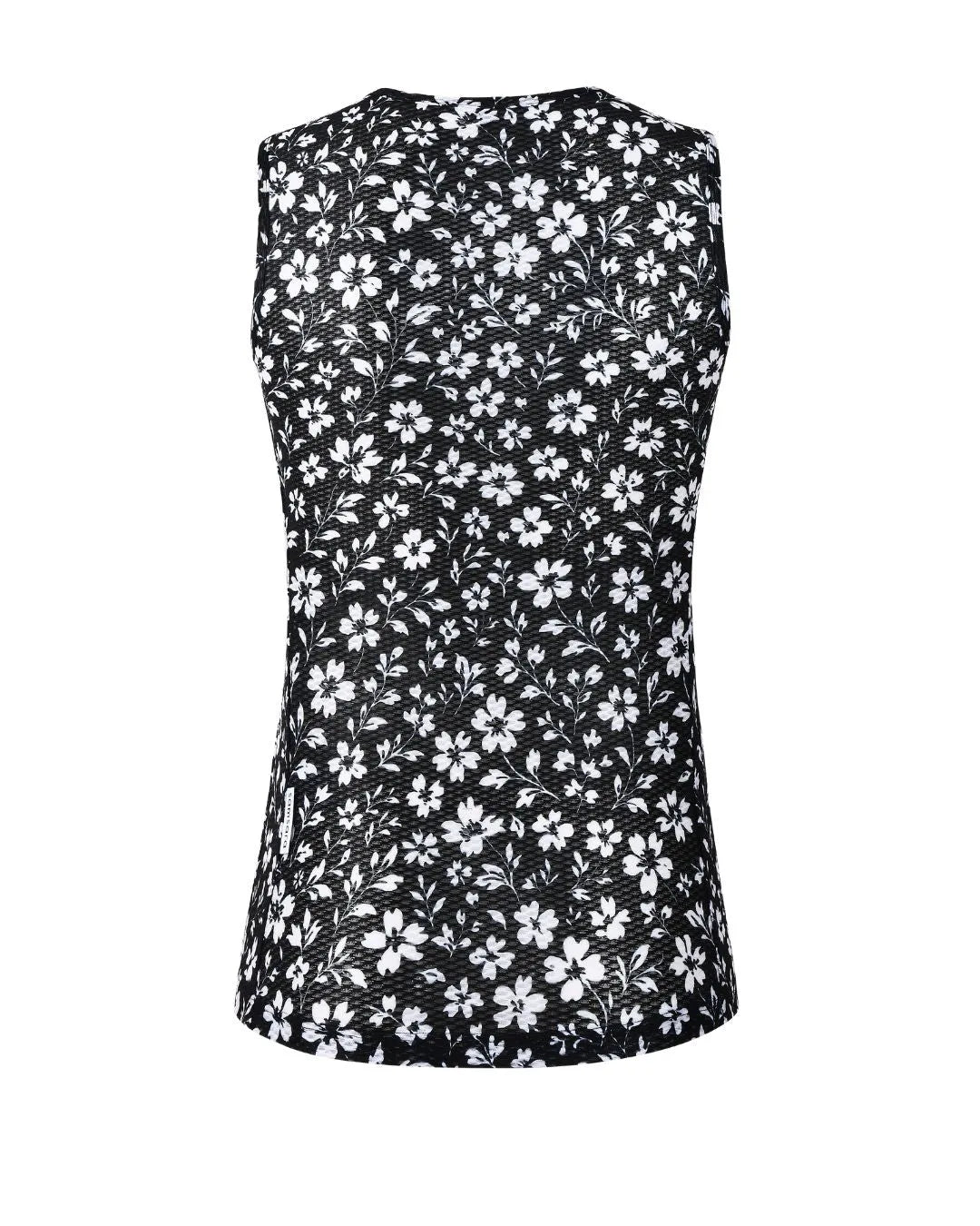 Sleeveless Base Layer - Black Floral Maze