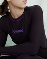 Long-Sleeve Thermal Base Layer - Black/Iris, Base Layer, Samsara Cycle, Uncategorized
