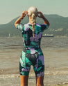 Performance Tri Suit - Black Lavender, Tri Suit, Samsara Cycle, Cycling Apparel & Accessories
