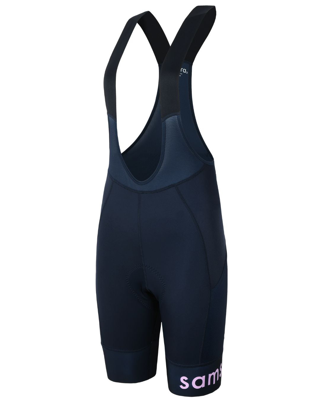 Adventure Bib Shorts - Twilight Navy/Orchid Logo