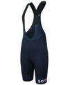 Adventure Bib Shorts - Twilight Navy/Orchid Logo, Bib Shorts, Samsara Cycle, Bicycle Bibs