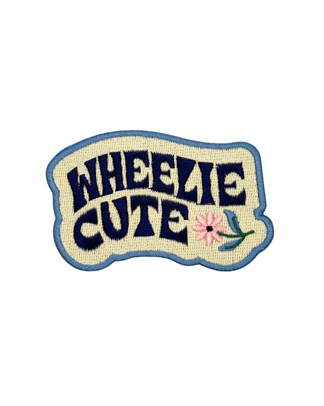 Wheelie Cute — Embroidered Iron-On Patch