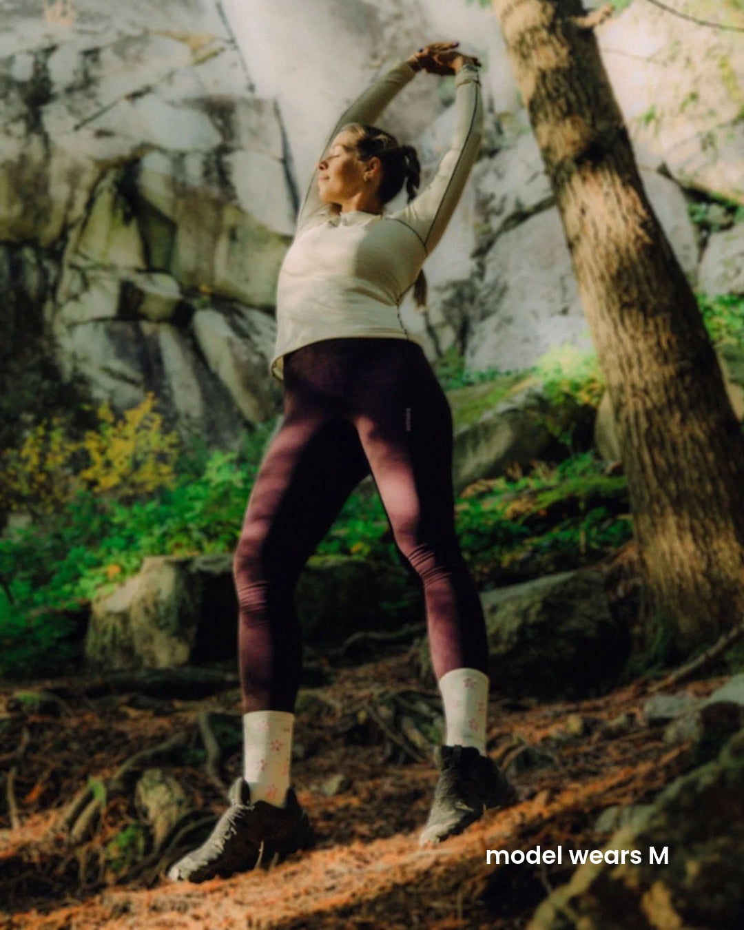 Cloudstride Thermal Leggings - Aubergine