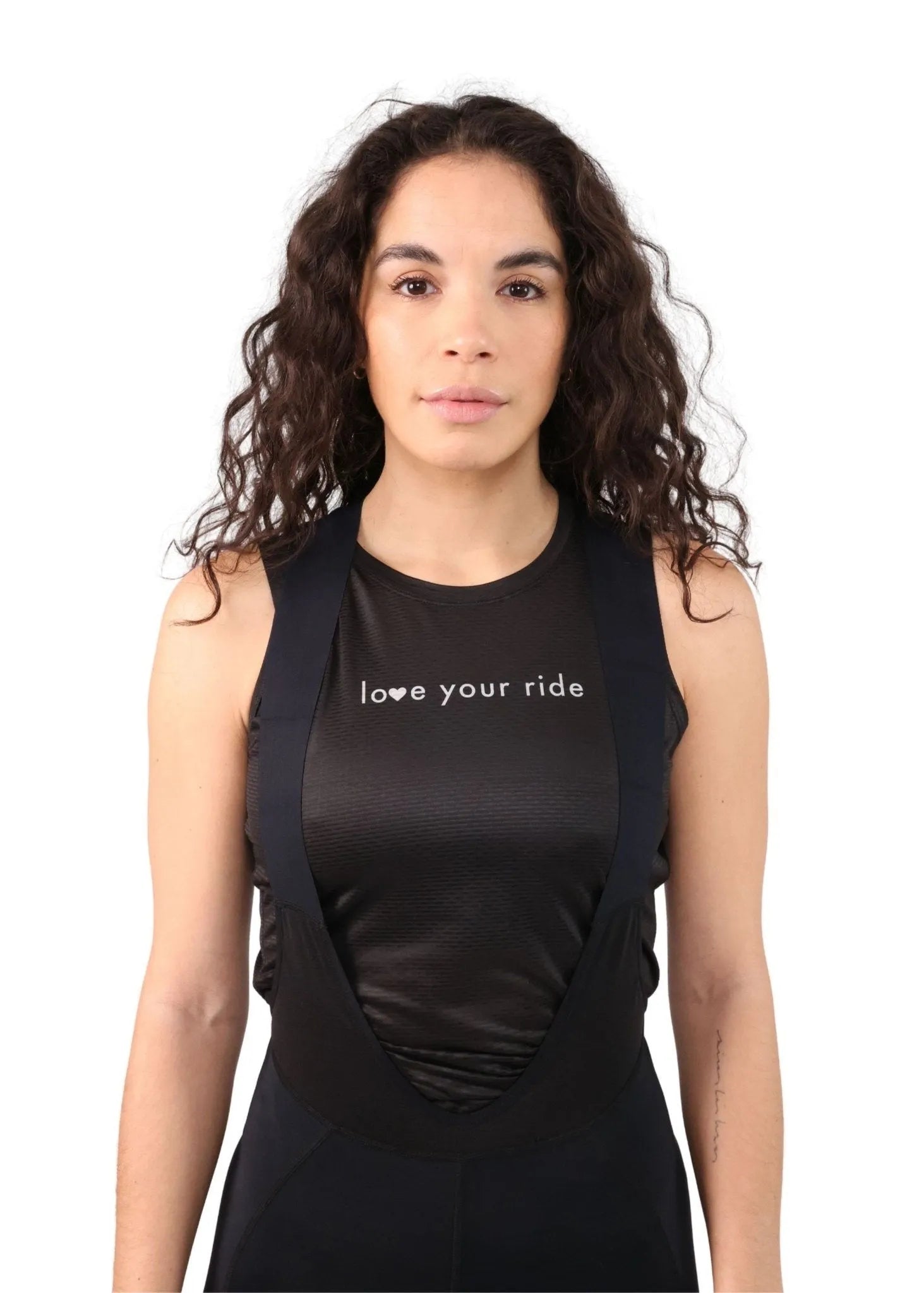 Sleeveless Base Layer - Blackout/Love Your Ride - Samsara Cycle-Base Layer