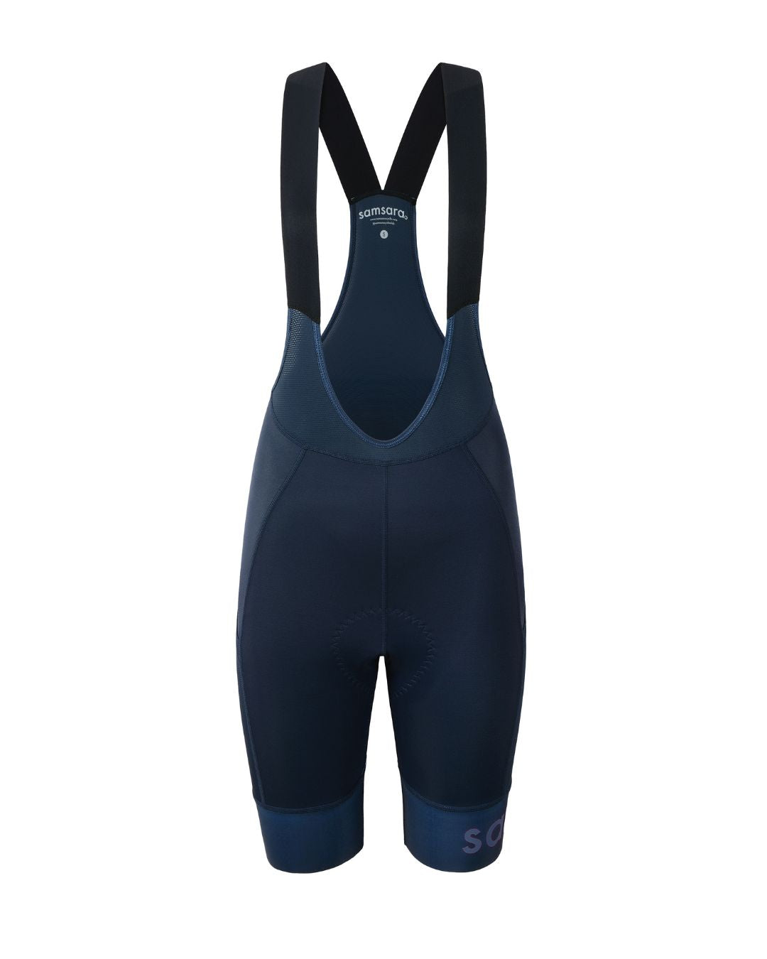 Women's Bib Cycling Shorts DualDensity Padding, Twilight Navy