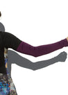 Women's Cycling Arm Warmers - Soft UV Protection Fabric, Plum