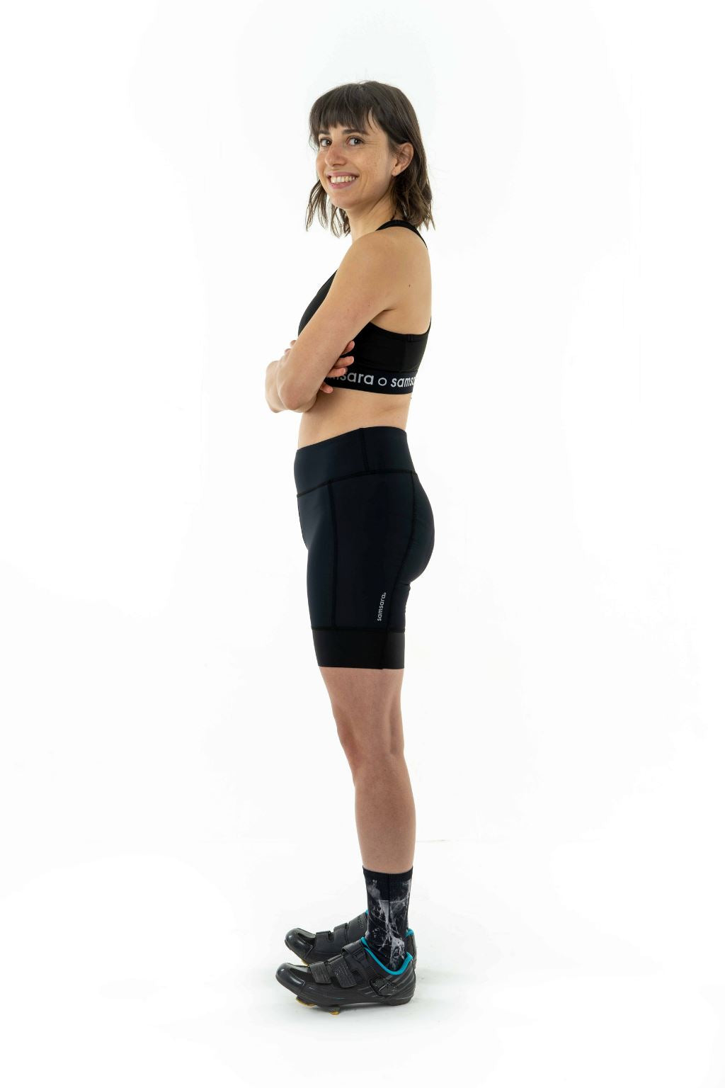 Women's Cycling Shorts - Low Profile Padding, Soft, Black