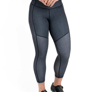 Padded Indoor Cycling Tights For Women - Super Soft, Micro Leopard