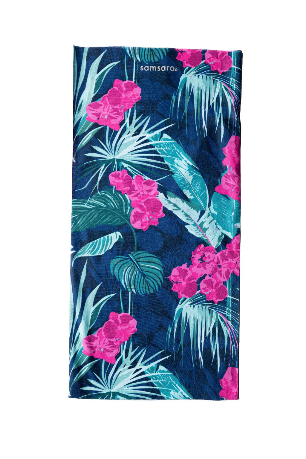 Women's Neck Warmer - Super Soft, Moisture Wicking, Tropical Navy