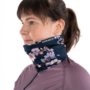 Women's Neck Warmer - Super Soft, Moisture Wicking, Cherry Blossom