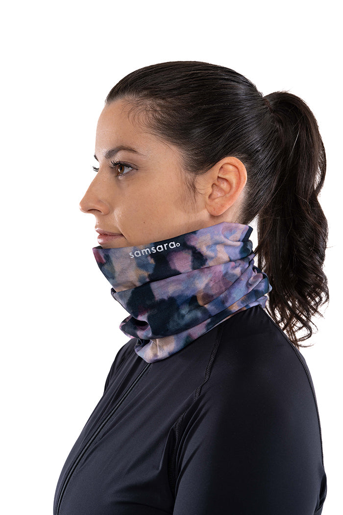 Women's Neck Warmer - Super Soft, Moisture Wicking, Watercolour Camo