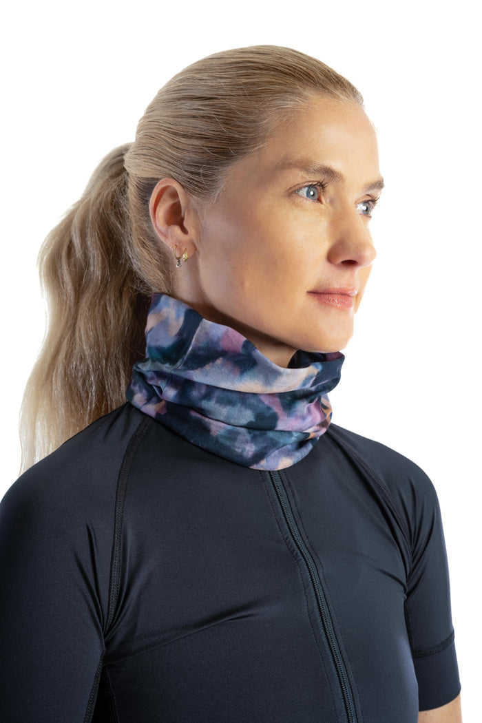 Women's Neck Warmer - Super Soft, Moisture Wicking, Watercolour Camo