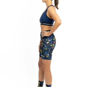 Women's Cycling Shorts - Low Profile Padding, Winter Floral