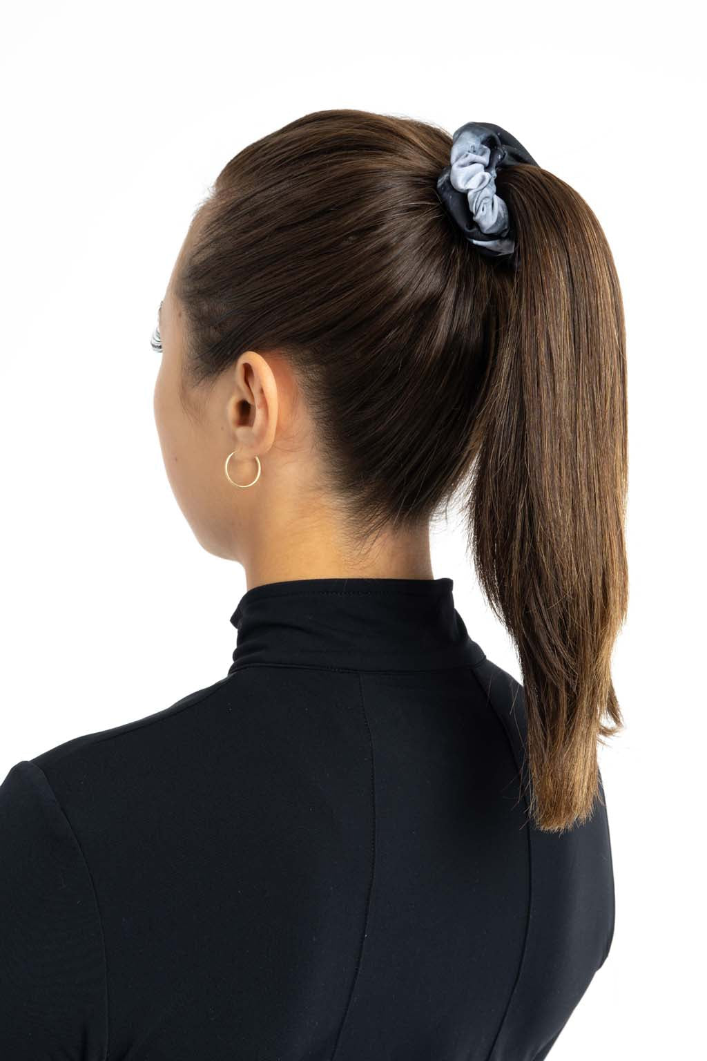 Scrunchie Ponytail Holder - Sport Technical Fabric, Blackcomb