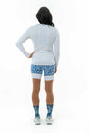 Women's Long-Sleeve Cycling Jersey - Three Pockets, White