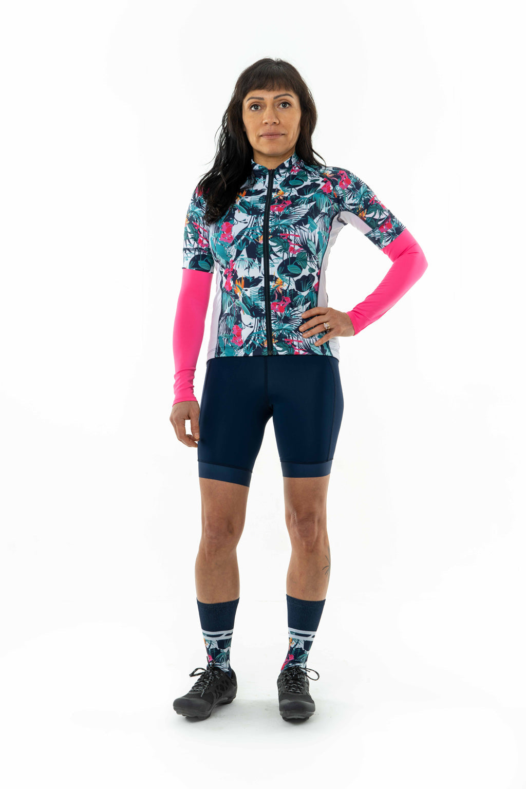 Women's Cycling Jersey - Breathable, Moisture Wicking, Tropical