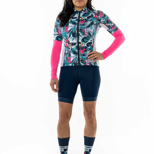 Women's Cycling Jersey - Breathable, Moisture Wicking, Tropical
